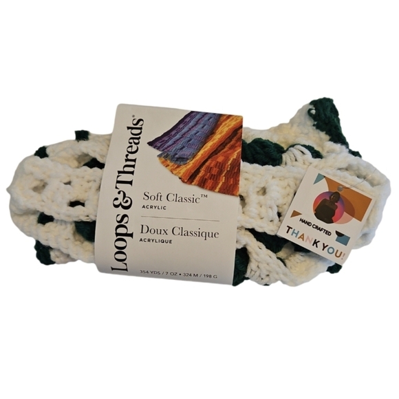 Hand Crafted 3pc Set Fingerless gloves headband white granny square Retro gloves - Picture 16 of 17